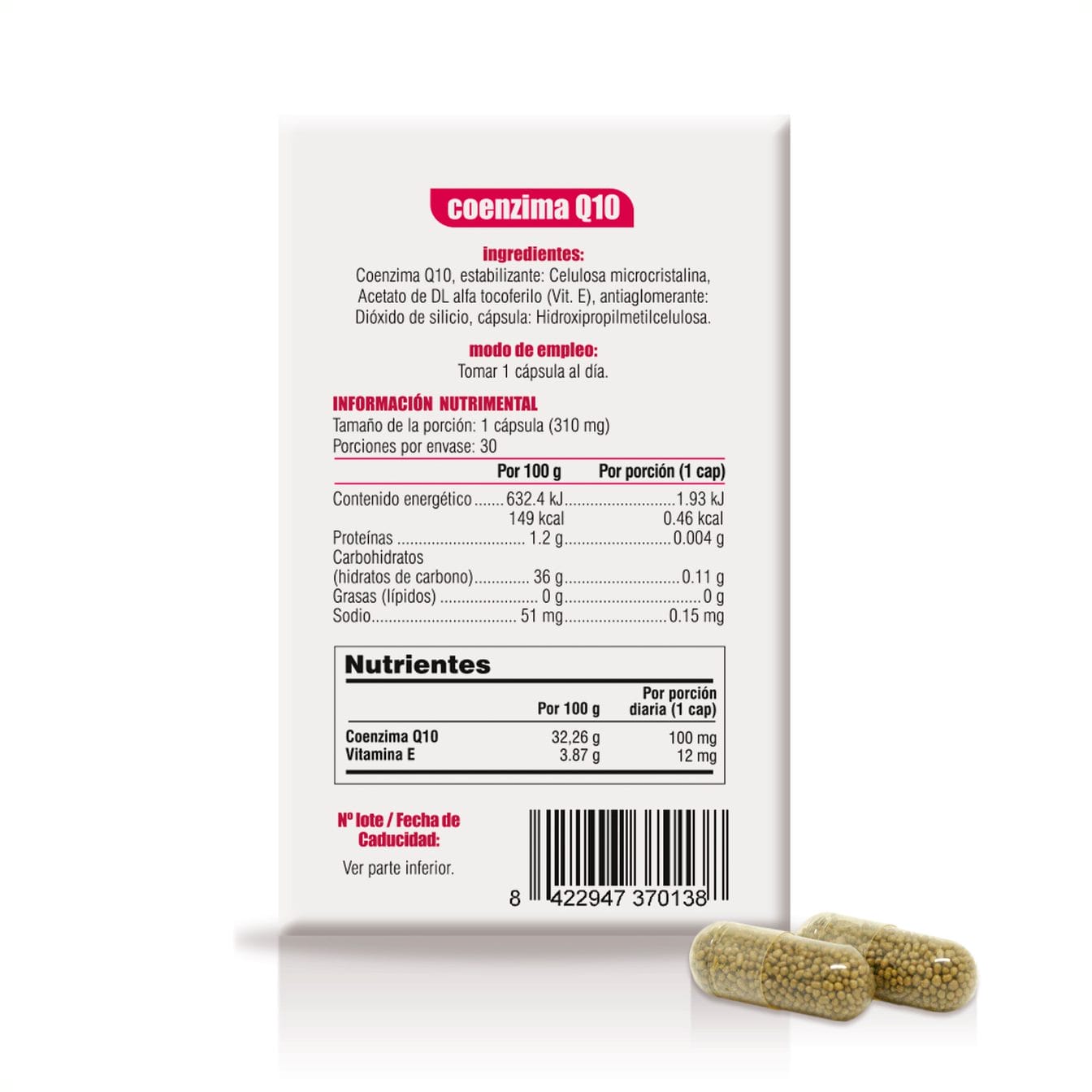 Coenzima Q10 - Imagen 2
